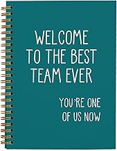 OXW Employee Appreciation Gifts, Turquoise Meeting Notebook for Work, Welcome to The Best Team Notebook, Team Gifts for Employees, Journals for Writing(5.5'' X 8.3'')