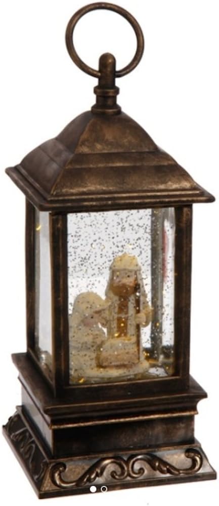 Amazon.com: Lighted Holy Family Manger Nativity Scene Christmas Water ...
