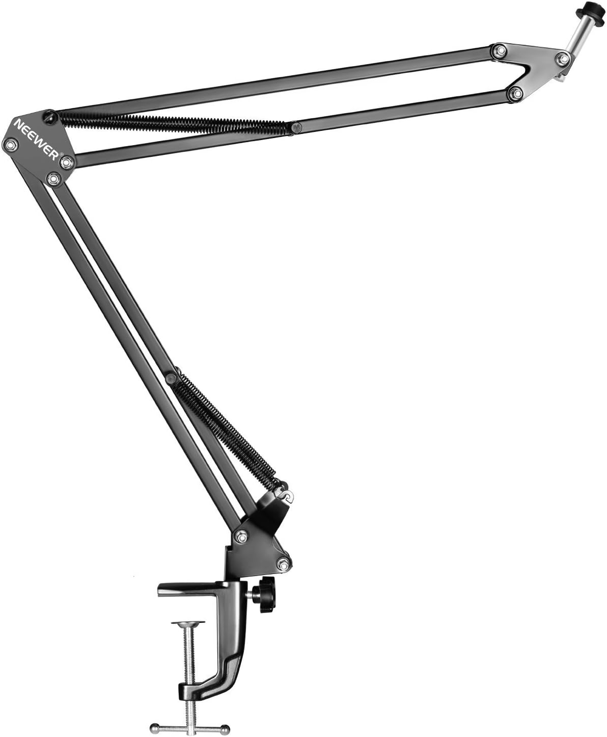 Neewer Pro Desktop Microphone Suspension Boom Scissor Arm Stand with Table Mounting Clamp, Load Capacity up to 2.2 pounds/1 Kilogram, Fits for Samson Blue Yeti Blue Snowball SM7 AT2020 (Black)