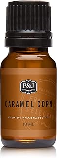 P&J Trading - Caramel Corn Scented Oil 10ml - Fragrance Oil for Candle Making, Soap Making, Diffuser Oil