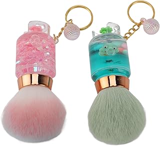 ZJchao 2pcs Loose Powder Brush with Keychain,...