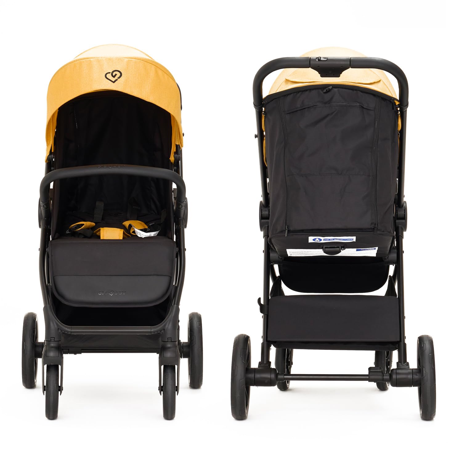 Moov Passeggino Leggero Nero Compatto Ruote Ammortizzate