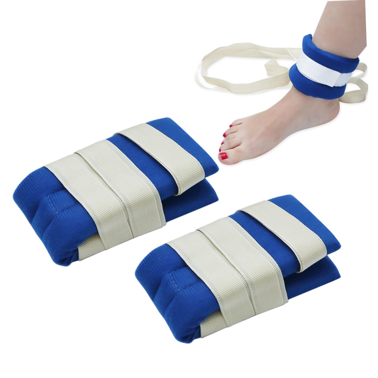 NOLITOY Sponge Holders for Arm and Leg Constraints Breathable Band with Quick Release for Patient Safety and Comfort