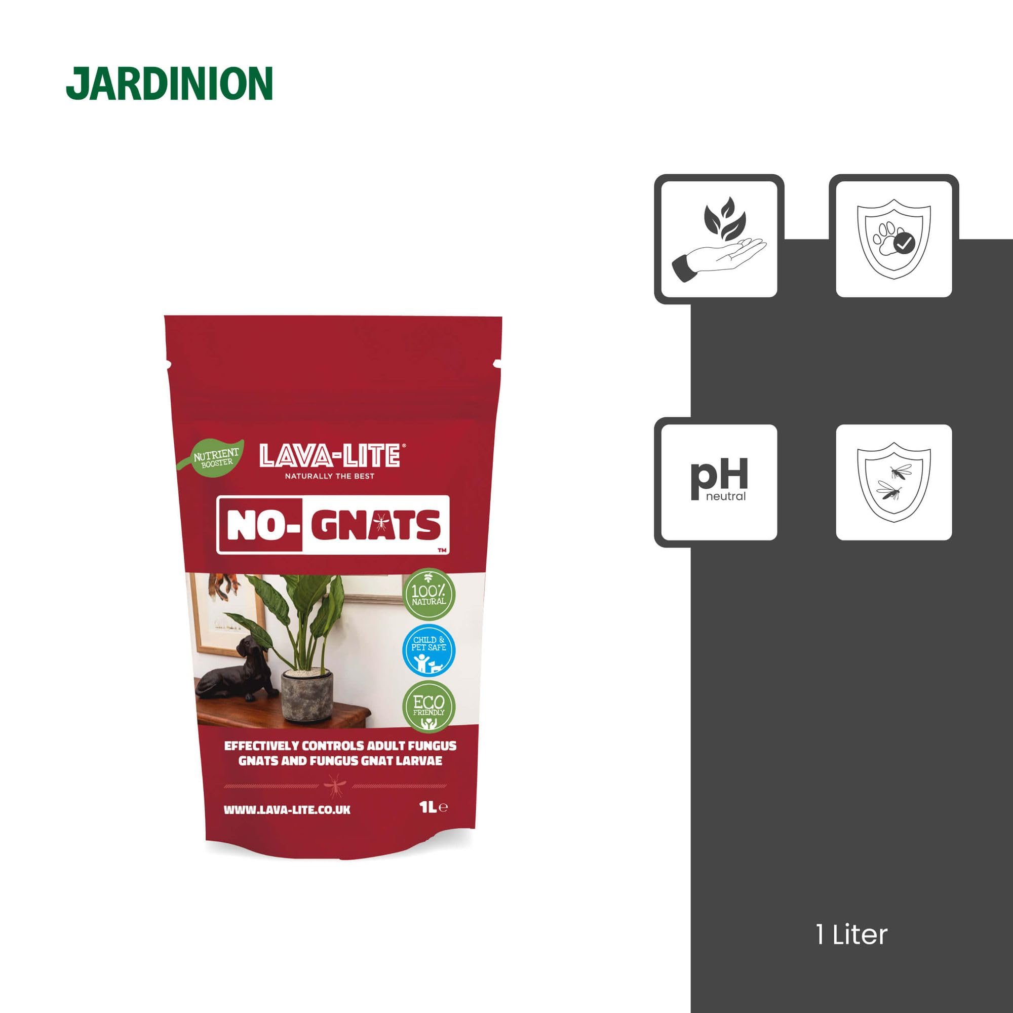 1l Granulés anti-moucherons, 100% naturel, contre mouches dans le terreau