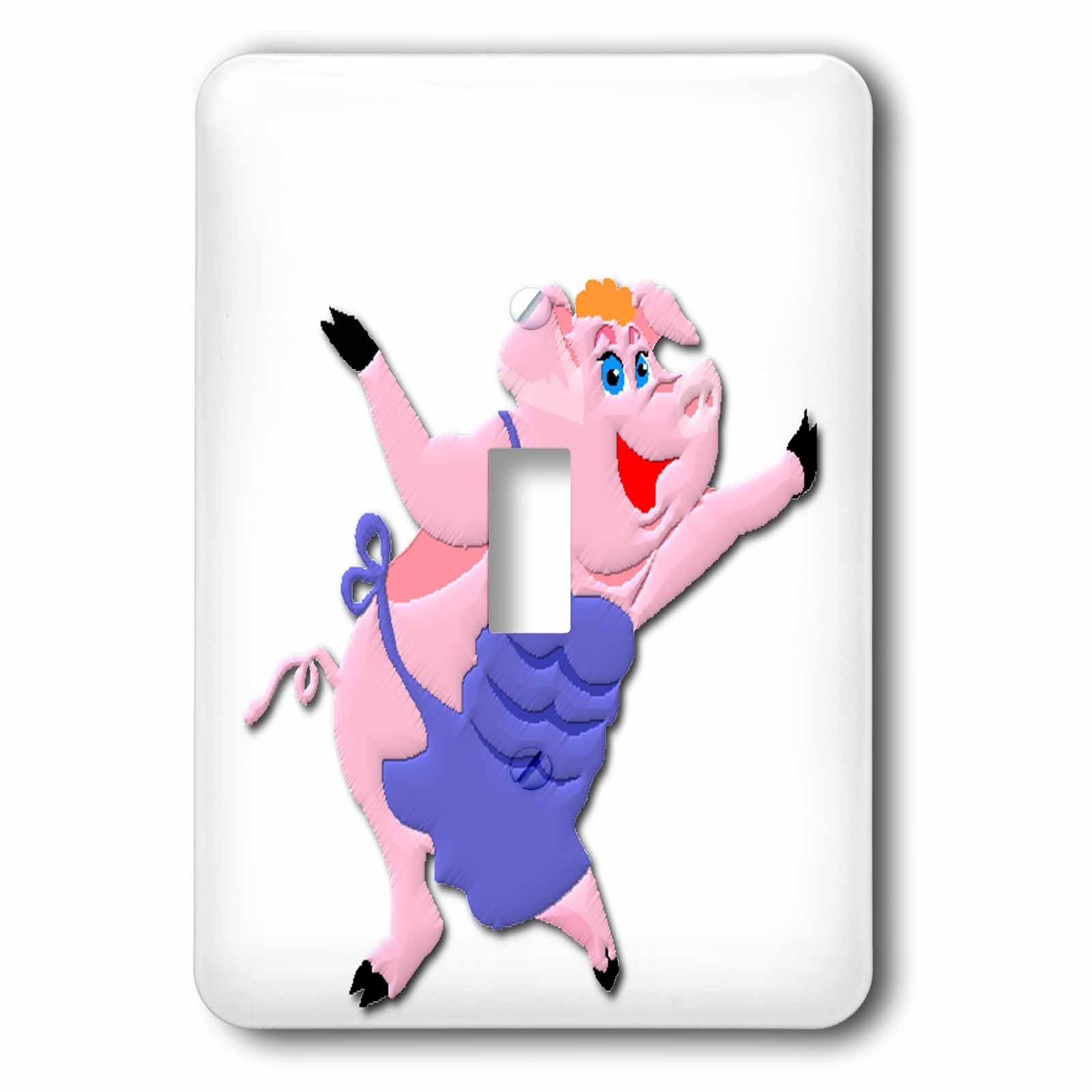 Interrupteur à bascule Miss Piggly Wiggly 3dRose LSP_58896_1 pour remplacer une plaque terne