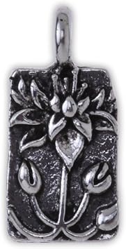 Rosebeading 20pcs 18x9mm Zinc Alloy Metal Flower Charm,Floating Lotus,Lotus jewelry,Antique Silver