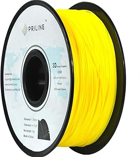 PRILINE TPU-1KG 1.75 3D Printer Filament, Dimensional Accuracy +/- 0.03 mm, 1kg Spool, 1.75 mm,Yellow