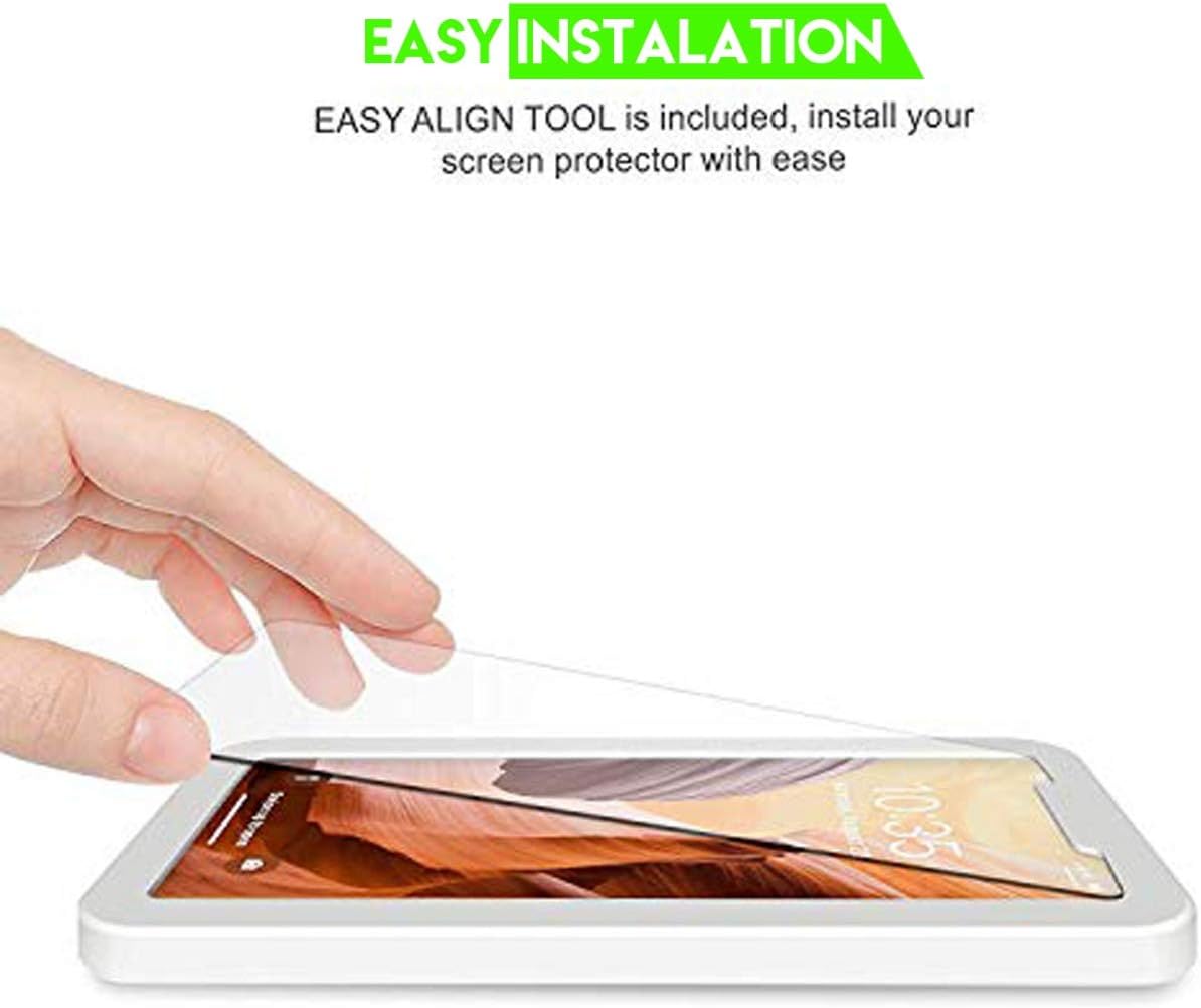 iPhone Tempered glass Screen Protector. [3 in a pack] Full Screen 9H Hardness Shield, Case Friendly, Anti-Bubbles Scratch Free, Extra Durable and Comes with Easy to Install Kit (iPhone Xr / iPhone 11/iPhone 12)