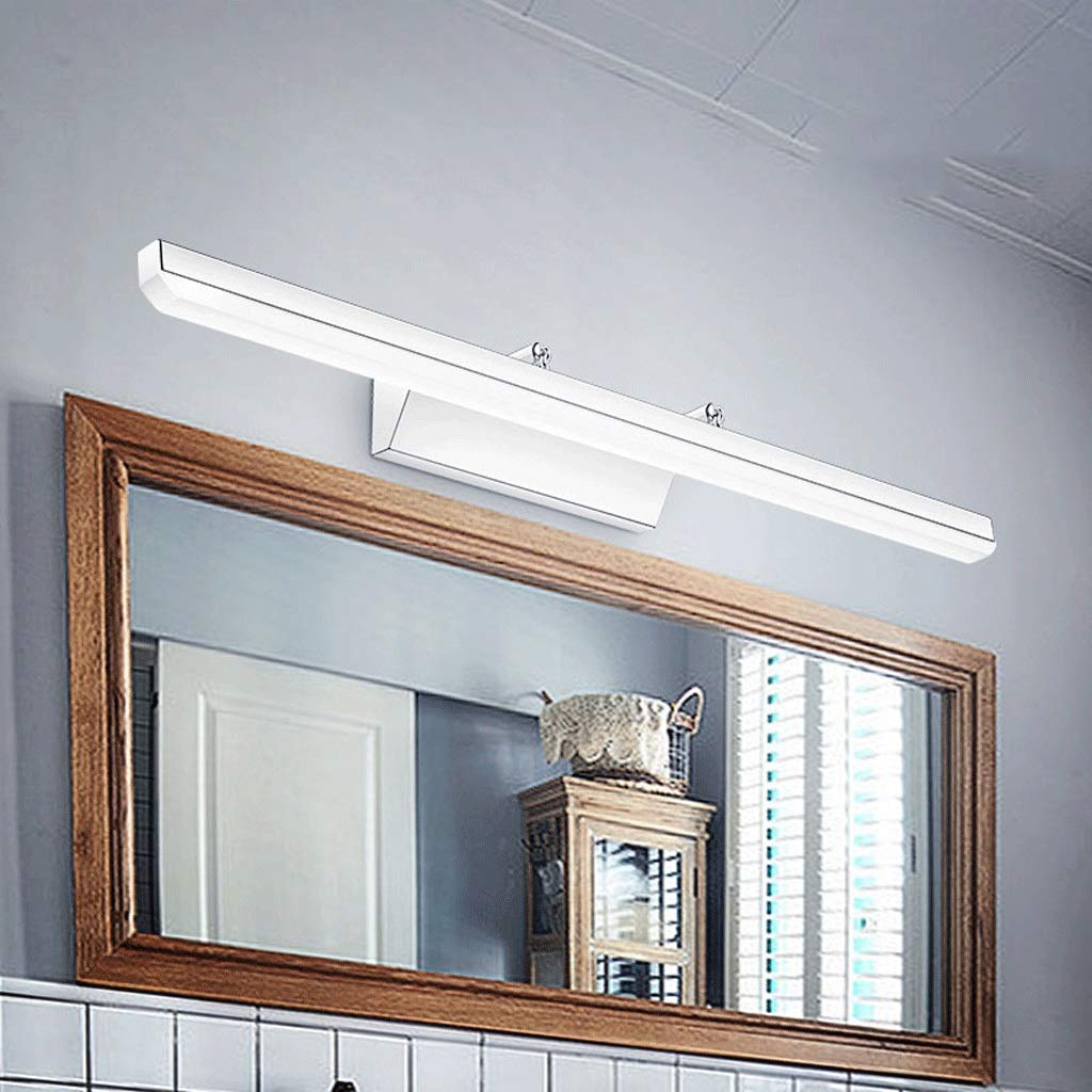 Mirror Lámpara Frontal Espejo Espejo Luz Eluz de Luz Led 40 Cm, 50 Cm, 60 Cm, 80 cm Iluminación de Pared Simple/White Light-12W50Cm