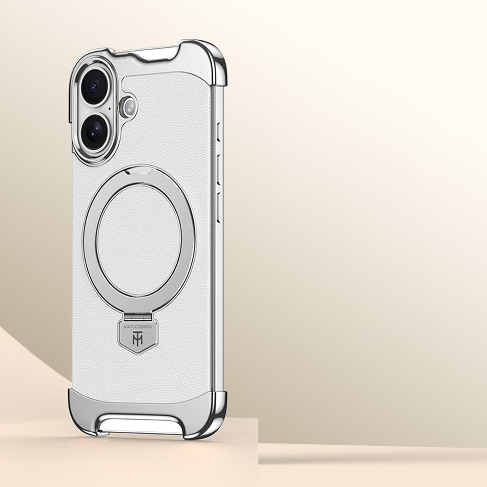 Étui iPhone 13 Pro Max magnétique en cuir antichoc fin - 8