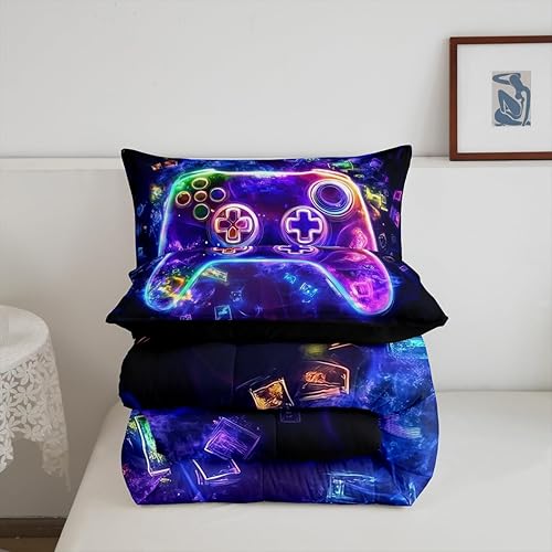 Miniatura 123 de Castle Fairy Juego de edredón de elefante de dibujos animados, tamaño individual, juego de edredón Kawaii de animales salvajes para niños y niños