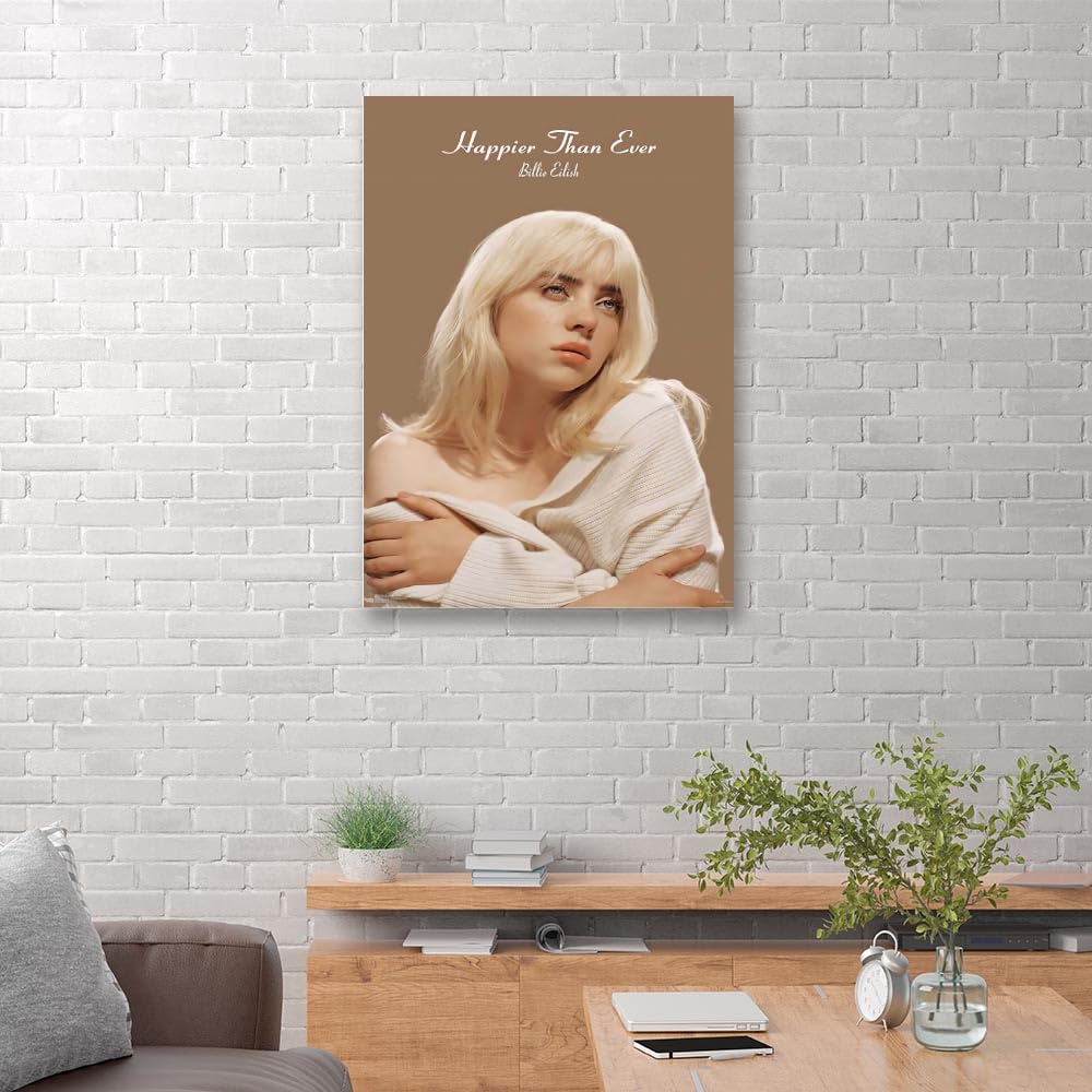 2 Poster Di Billie Eilish Su Tela - Stile Album 30x45cm Per Decorazione Parete - Foto 11