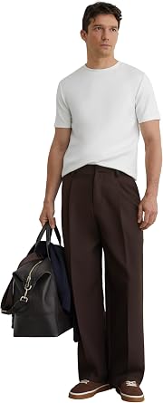 REISS Mens' Bradley SS Interlock Crew Neck T-Shirt