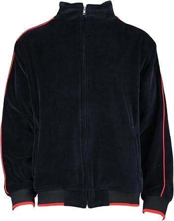 Mens Velour Track Jacket