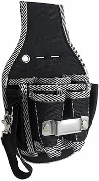 9 in 1 Nylon Fabric Tool Belt Screwdriver Utility Kit Holder Tool Bag Pocket Bag Electrician Electrician Simple Waist Bag