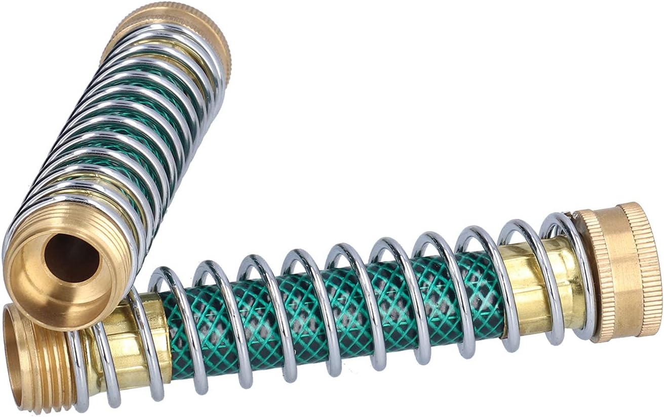 Hose Splitter Brass 2 Way Heavy Duty Water Hose Connector with Rubber Washers - Leakproof Anticorrosive Design, Easy Valve Control, Outdoor Garden Use