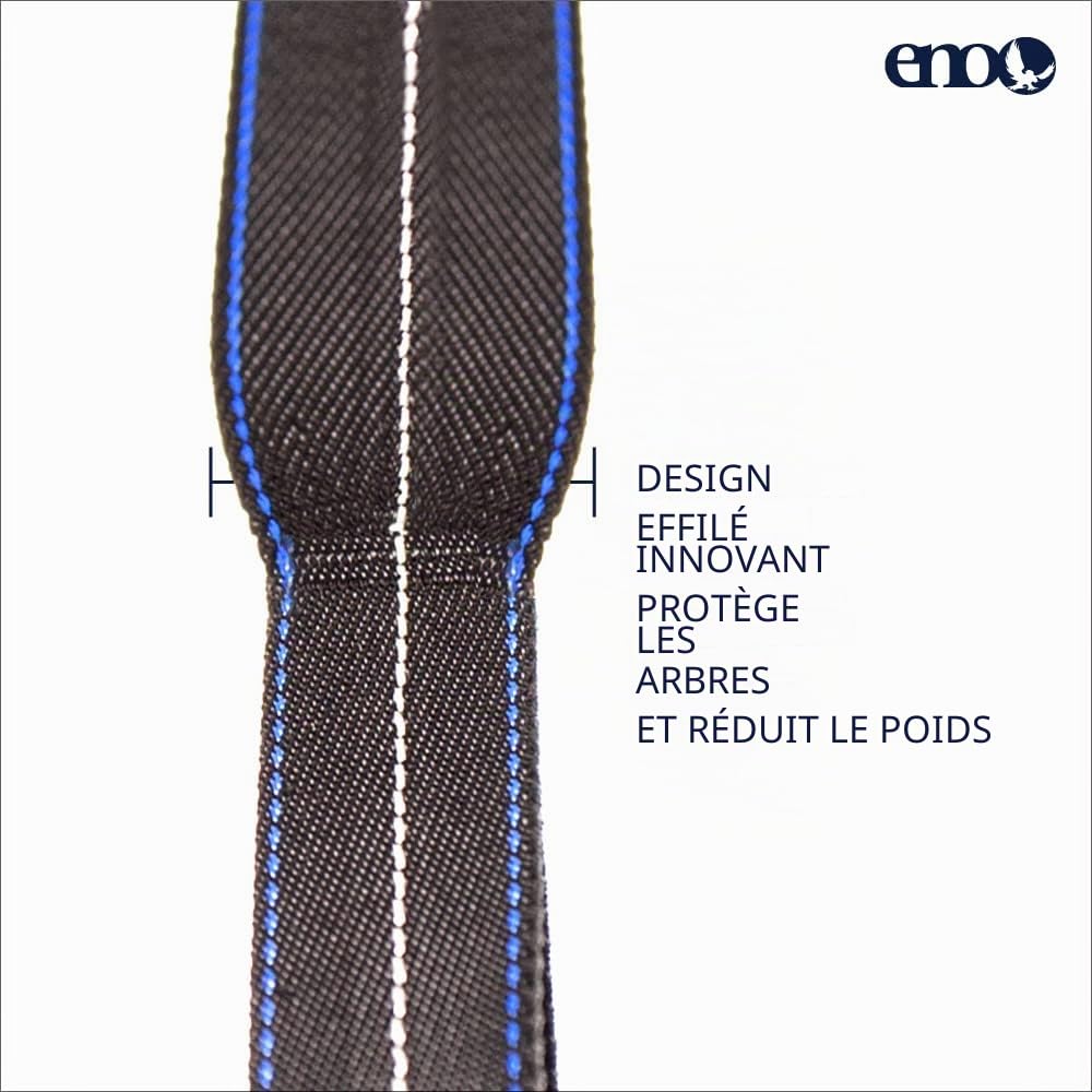 ENO Eagles Nest Outfitters Atlas Sangles pour hamac avec Sac de Rangement, capacité de Charge de 180 kg, 2,7 m x 2-3,8 cm