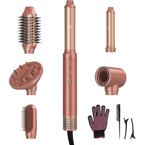 Mythsight StyleVibe 6-in-1 Air Styler with Hair Dryer & Auto-Wrap Curlers
