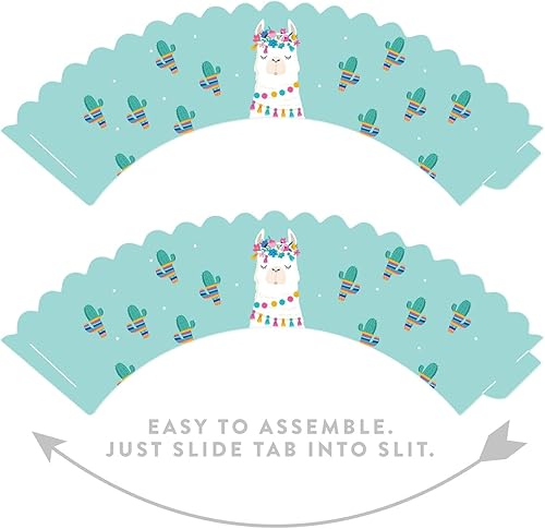 Vista 14 de Andaz Press Fiesta de llama y cactus, recuerdos de fiesta de bálsamo labial, bálsamo de llama, paquete de 12, decoración temática bohemia de llama