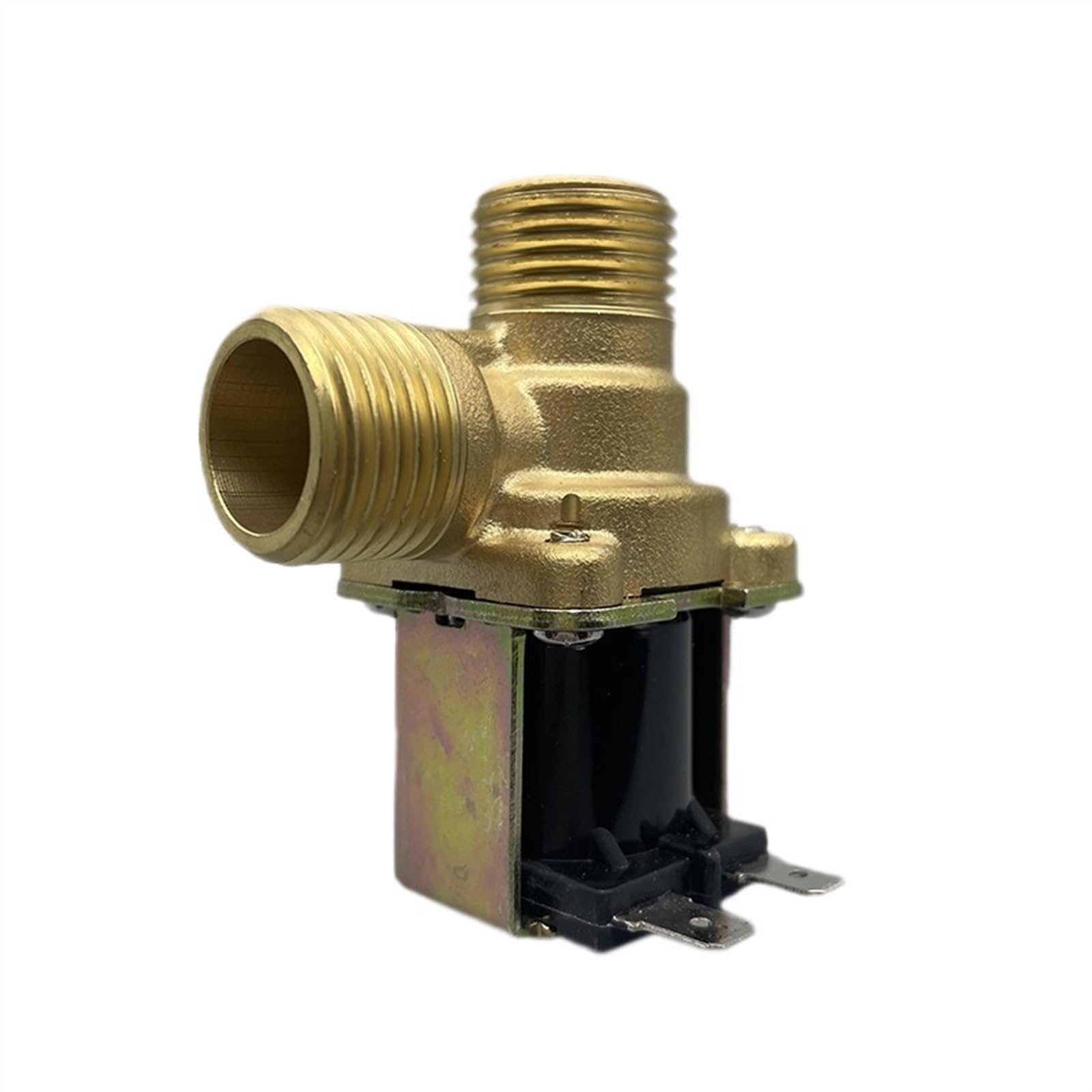 Solenoid Valve 220V 12V 24V DN15 G1/2 1/2'' Brass Electric Solenoid Valve Normally Closed Water Inlet Switch with Filter(220V_Normally Closed)