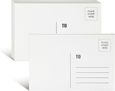 60 Sheets Watercolor Postcards 4 x 6 Inch, 140lb/300GSM Cold Press Blank Postcards for Art, Watercolor Thick Cotton Paper Cards for Painting, Mailing, Invitation, Greeting Cards and Holiday Art