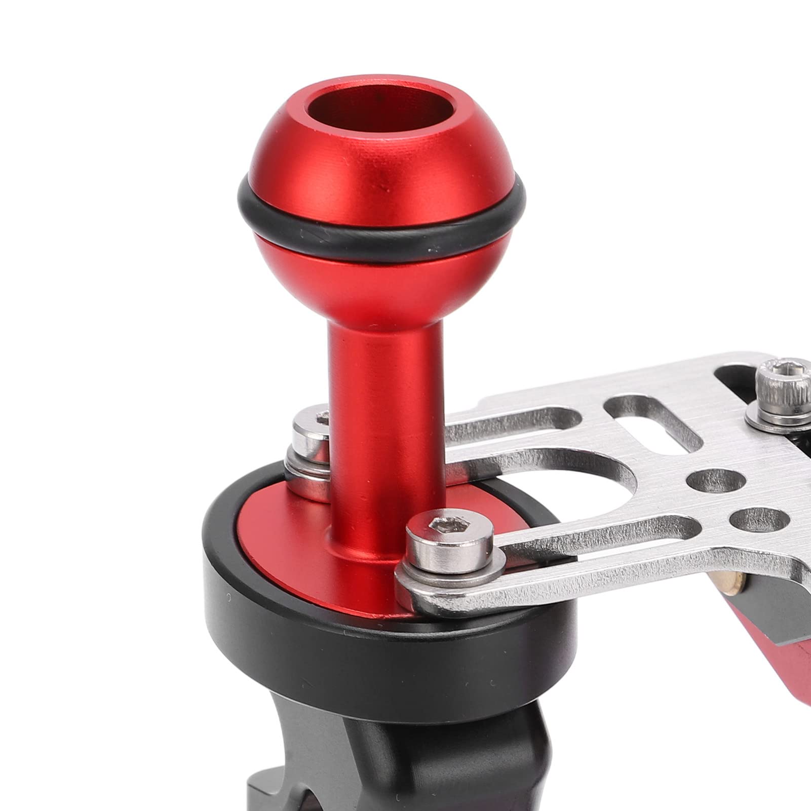 Sxhlseller Vassoio Stabilizzatore con Doppia Maniglia, Vassoio per Alloggiamento Fotocamera Subacquea con Grilletto Otturatore per Fotografia Subacquea, Stabilizzatore Fotocamera Portatile in Lega