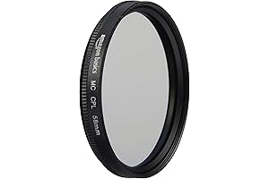 Amazon Basics 58mm Circular Polarizer Camera Lens Filter