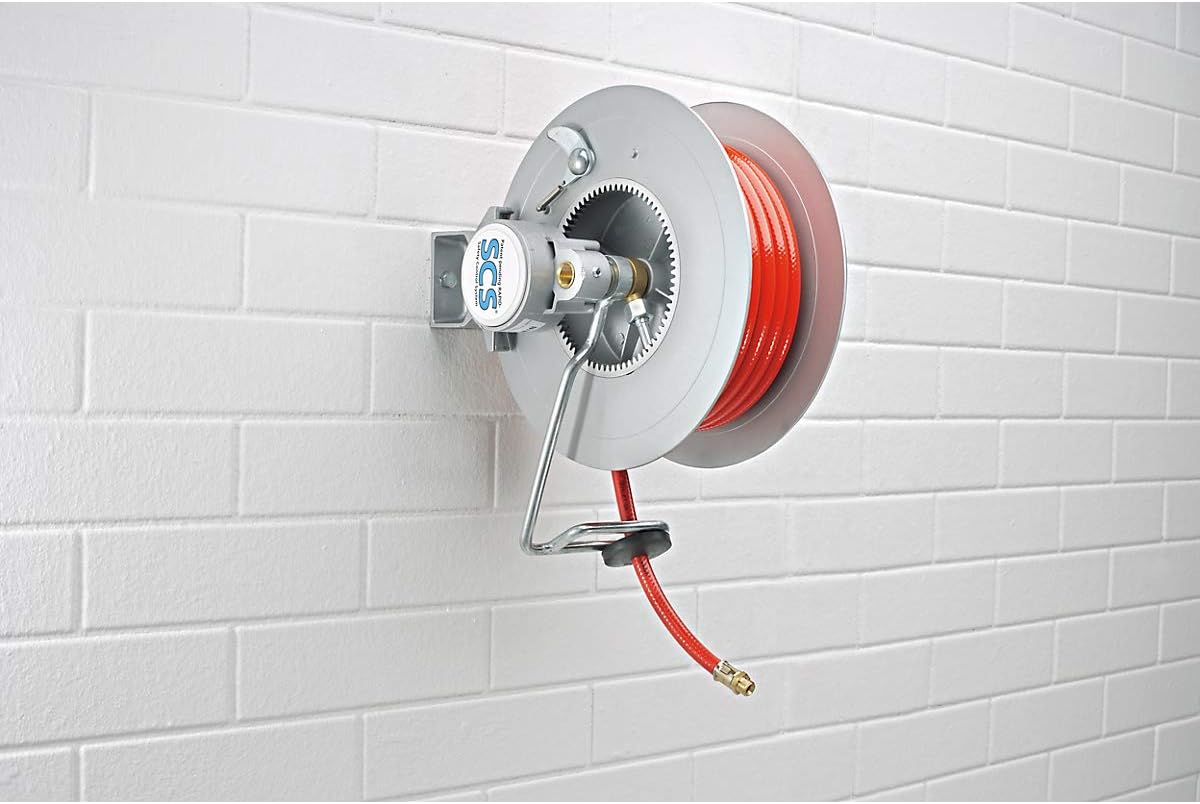 Hose reel, PVC hose, hose length 20 m.