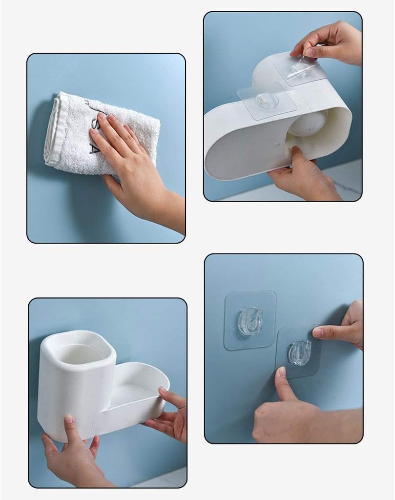 SPOUR Toilet Brush Holder Toilet Brushes, Household Hand Cleaning Tools, Toilet Brushes and Storage Shelves, Bathroom Long Handle Cleaning,Toilet Brush with Holder