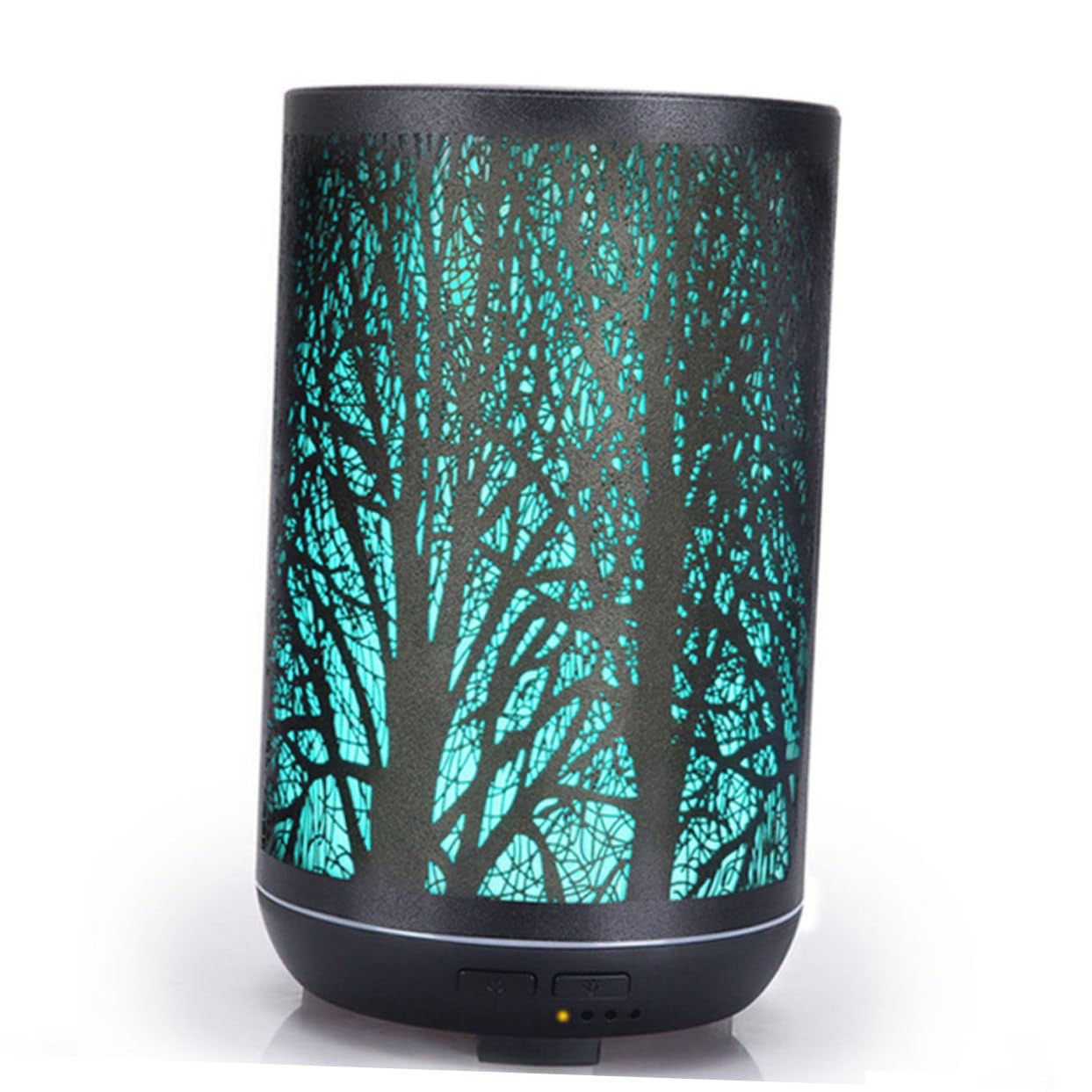 Umidificatore Aromaterapia 300ml Protezione Mancanza Acqua e Spegnimento Automatico, Diffusore di Aromi in Ferro e Abs per Yoga e Biblioteca