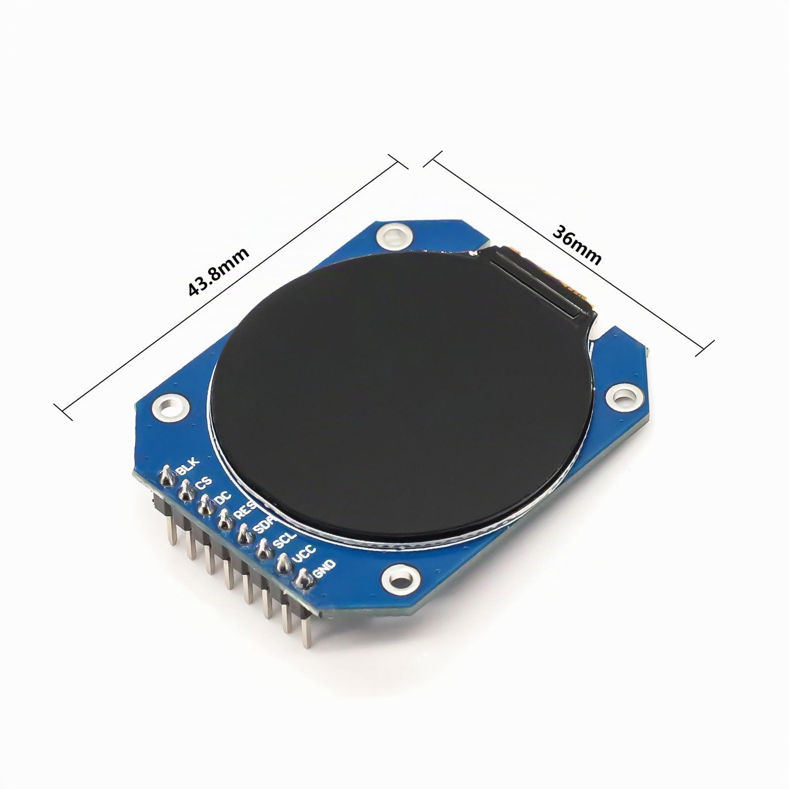 ARCELI 5Pcs GC9A01 Ecran TFT Rond de 1,28 Pouces avec résolution 240 x 240 et Interface SPI pour Arduino, Module d'affichage LCD DC 3,3 V pour appareils d'affichage