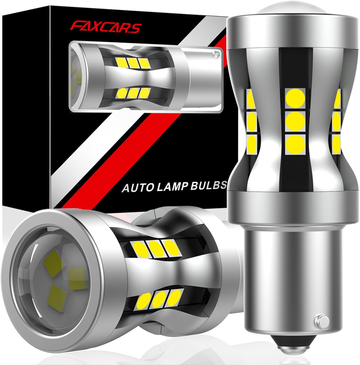 High Performance 1156/P21W/7506/BA15S LED Bulbs for Volkswagen Jetta 2011-2016 Daytime Running Lights 6500K Xenon White 12V Plug and Play Camper RV Interior Light, Pack of 2
