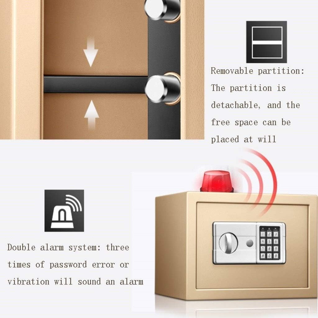 Office, Invisible Key Safes, Small Anti-Theft Bedside Cabinet, 45cm High All Steel Deposit Safety Box Safe