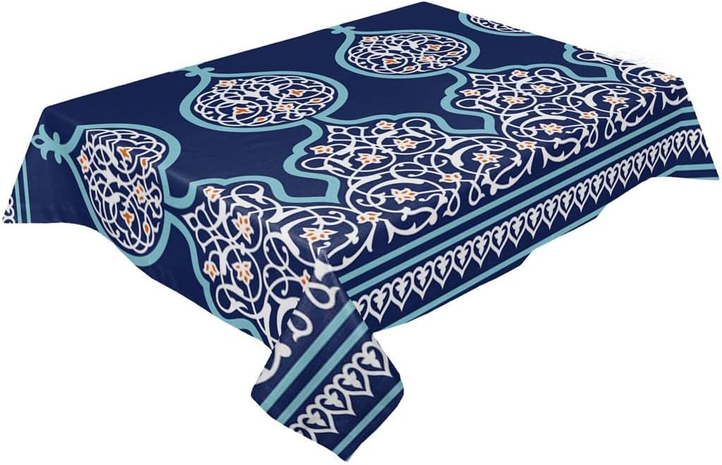 Flower Stripe Love Table Covers Dining Coffee Waterproof Tablecloth Wedding Party Decor Tablecloth(153x305cm)