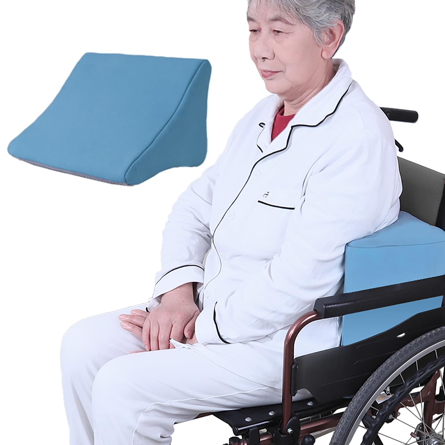 Soporte lateral ergonómico para silla de ruedas: mejora la estabilidad lateral con nuestro cojín especial que proporciona un mejor control de la postura y más comodidad en sillas de ruedas