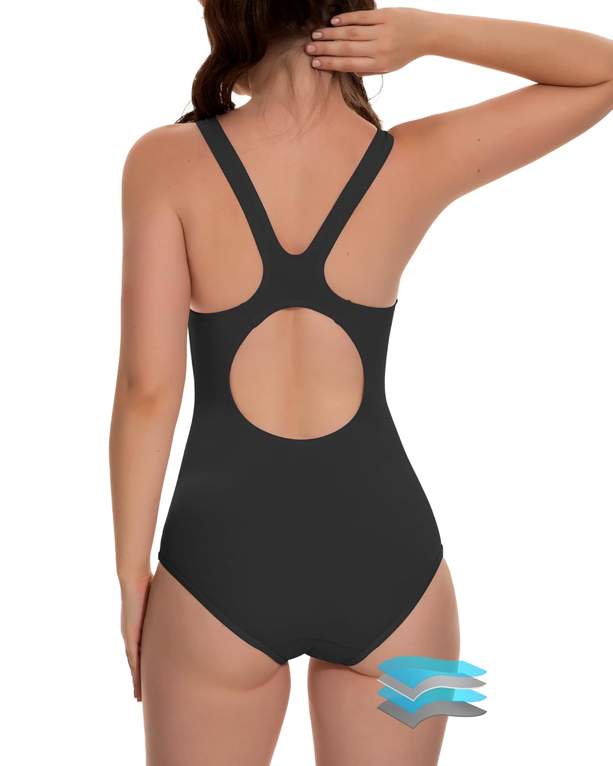Beautikini Period Swimwear One Piece Racerback Training Bathing Suit Women Period Swimsuits for Teen Girls Ages 11-14