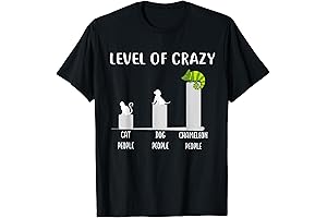Level of Crazy Veiled Chameleon T-Shirt: Change Your Style with Every Mood