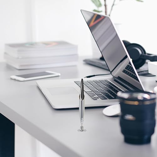 Miniatura 4 de Ciieeo Soporte de exhibición de pluma individual Organizador de Metal Pen Holder 2pcs Inserción de metal Soporte de pluma Base de pluma Fuente de