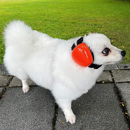 Cache-oreilles pour chien derYEP casque antibruit orange taille M - 4