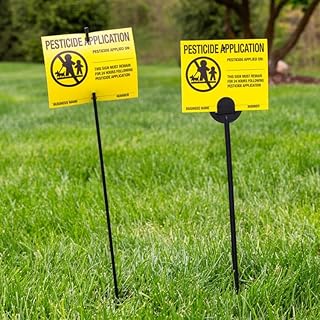 Connecticut Pesticide Application Signs & Stakes (Economy Style Stakes / 500 pc. Pack)