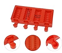 Vista 4 de Mini Skater Moldes de silicona para paletas de hielo de 4 cavidades, color aleatorio, 1 unidad