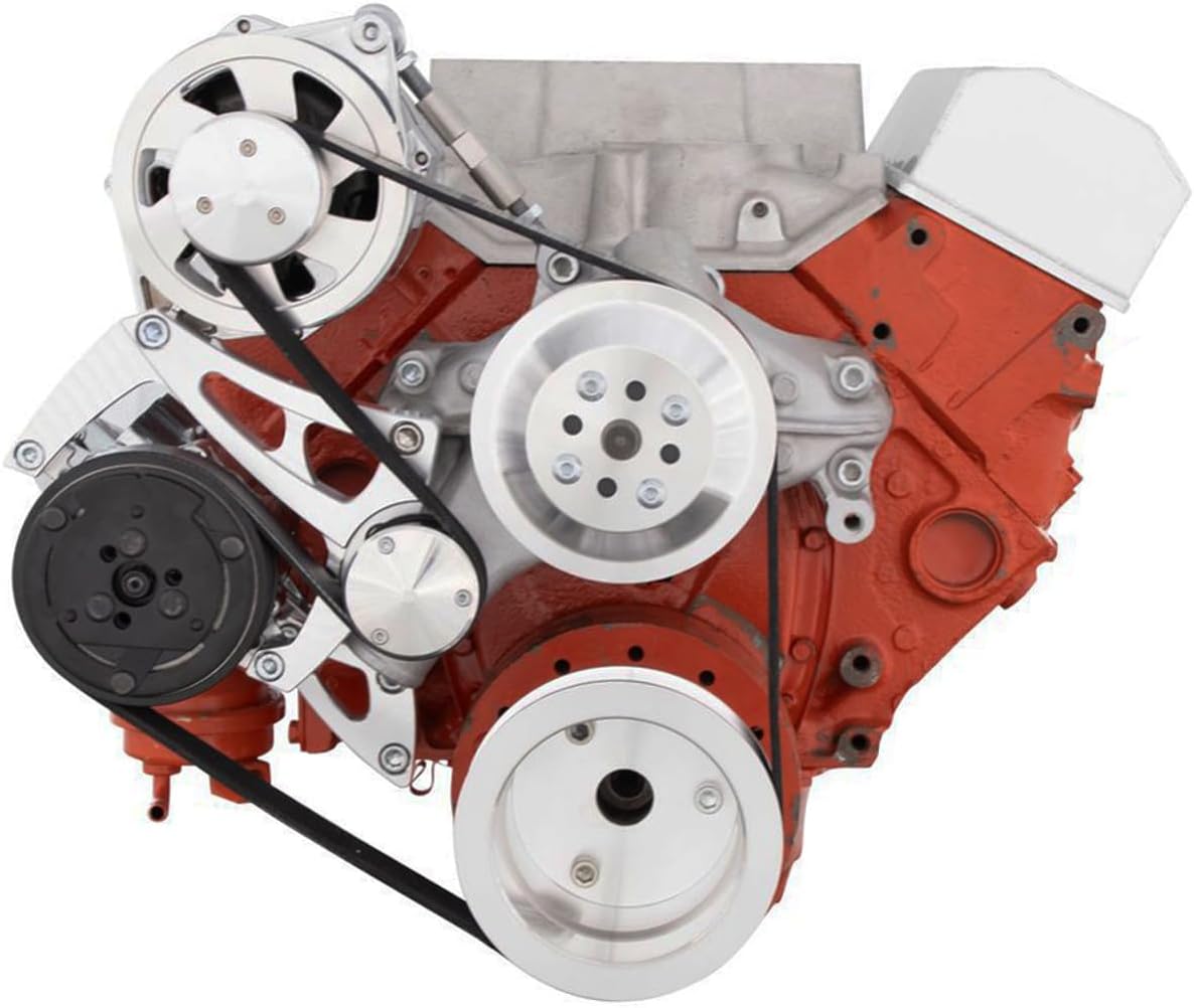 Small Block Chevy Serpentine Conversion Kit - Alternator and AC