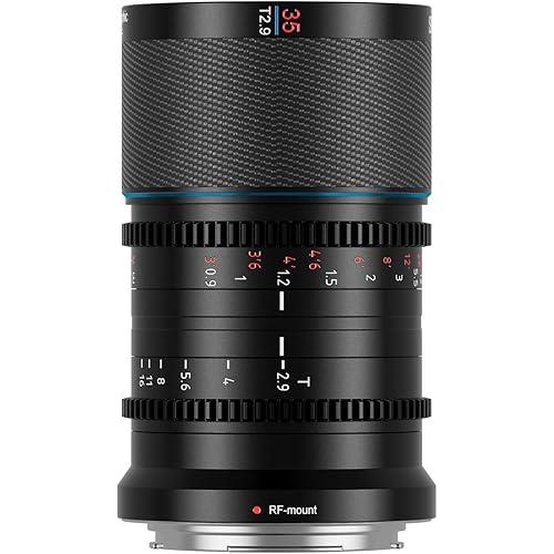 SIRUI Saturn 35mm T2.9 1.6X Full Frame Carbon Fiber Anamorphic Lens, Cine Lens for RF Mount Cameras, 418g (Neutral Flare)