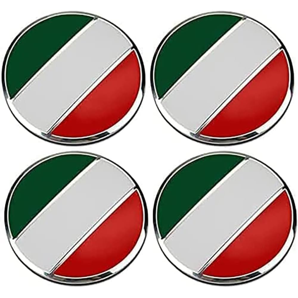 Cache moyeu Alfa Romeo Giulietta - 4 enjoliveurs de jante 56mm avec logo auto