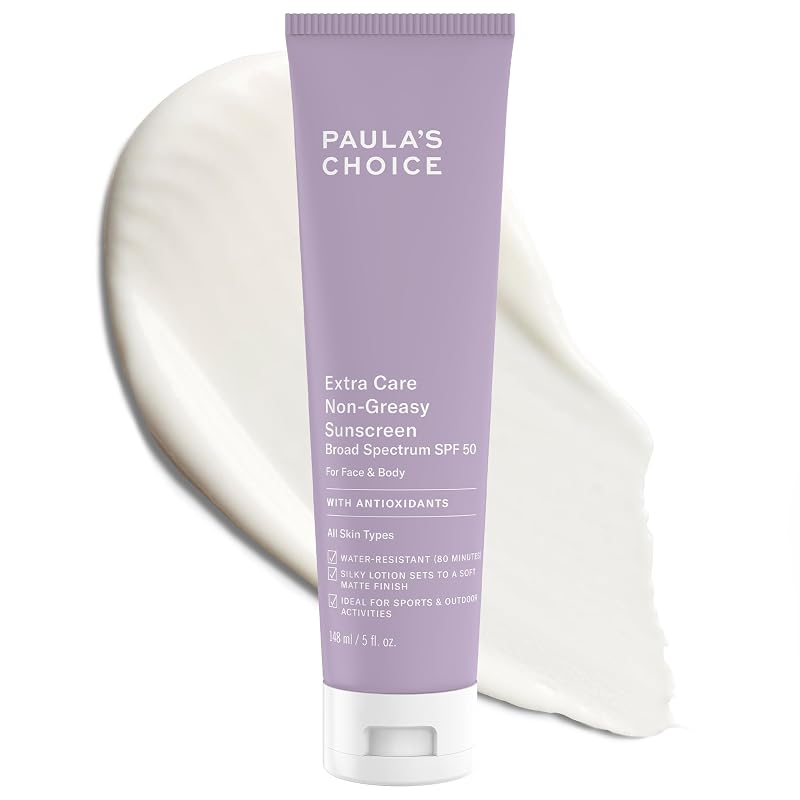 Protetor solar facial sem óleo Paula's Choice Extra Care FPS 50, 150 mL