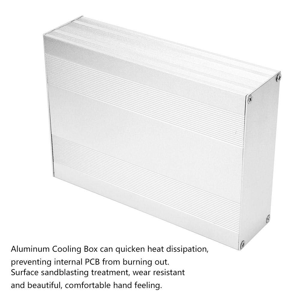 Aluminium Projektbox, Aluminiumgehäuse PCB Instrumentenkühlbox Elektronisches Projektgehäuse 54 * 145 * 200mm, für elektronische Produkte
