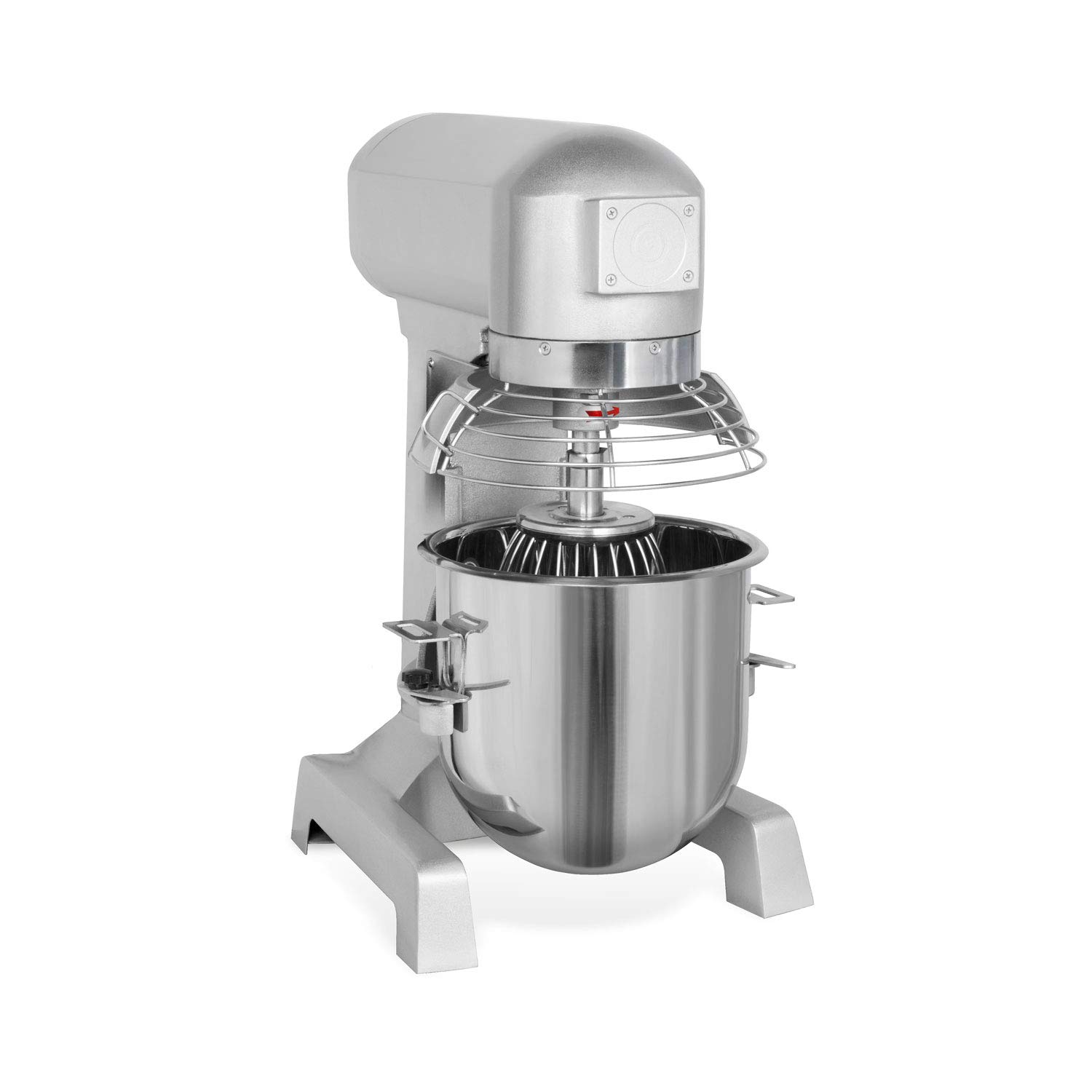 vertes Professionelle Teigknetmaschine Knetmaschine Teigmaschine mit Planetenrührwerk, 10L Kapazität, Edelstahl Rührschüssel, Rührblatt, Knethaken und Schneebesen, 2 Stufen 170 und 340 U/min
