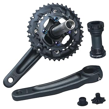 UJEAVETTE Lightweight Bike Crankset Chainring Road Bicycle Crank Arm Parts 28 to 38 T|Bicycle|Bicycle for Men Adult|Bicycle Light|Bicycle for Men|Bicycle for Kids|Bicycle Pump|Bicycle for