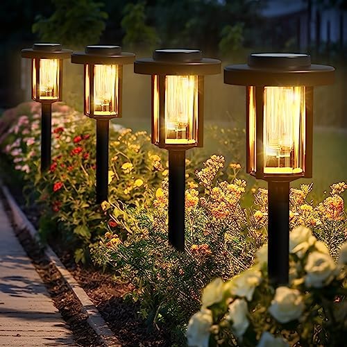 Solpex Solar Lights Outdoor Garden, 6 Pack LED Garden Solar Lights