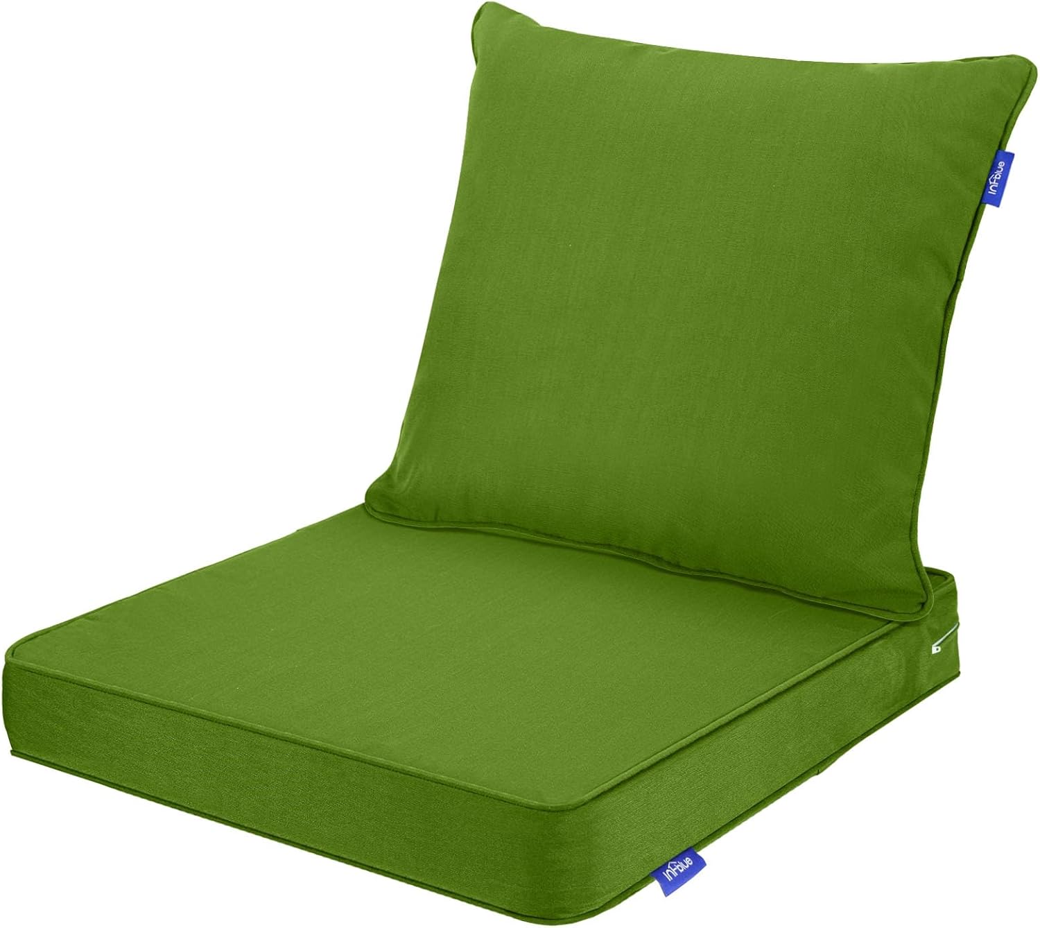 Deep Seating Chair Cushion Outdoor Patio Seat and Back Cushion Set for Outdoor Furniture Water Repellent 22'' x 24'' Patio Deep Seat Cushions Fade Resistant (Blue Grey)